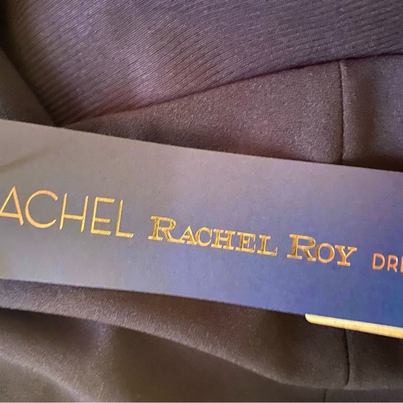 Rachel Rachel Roy Womens Roma Black Ruffled Wide-Leg Jumpsuit - Picture 3 of 5